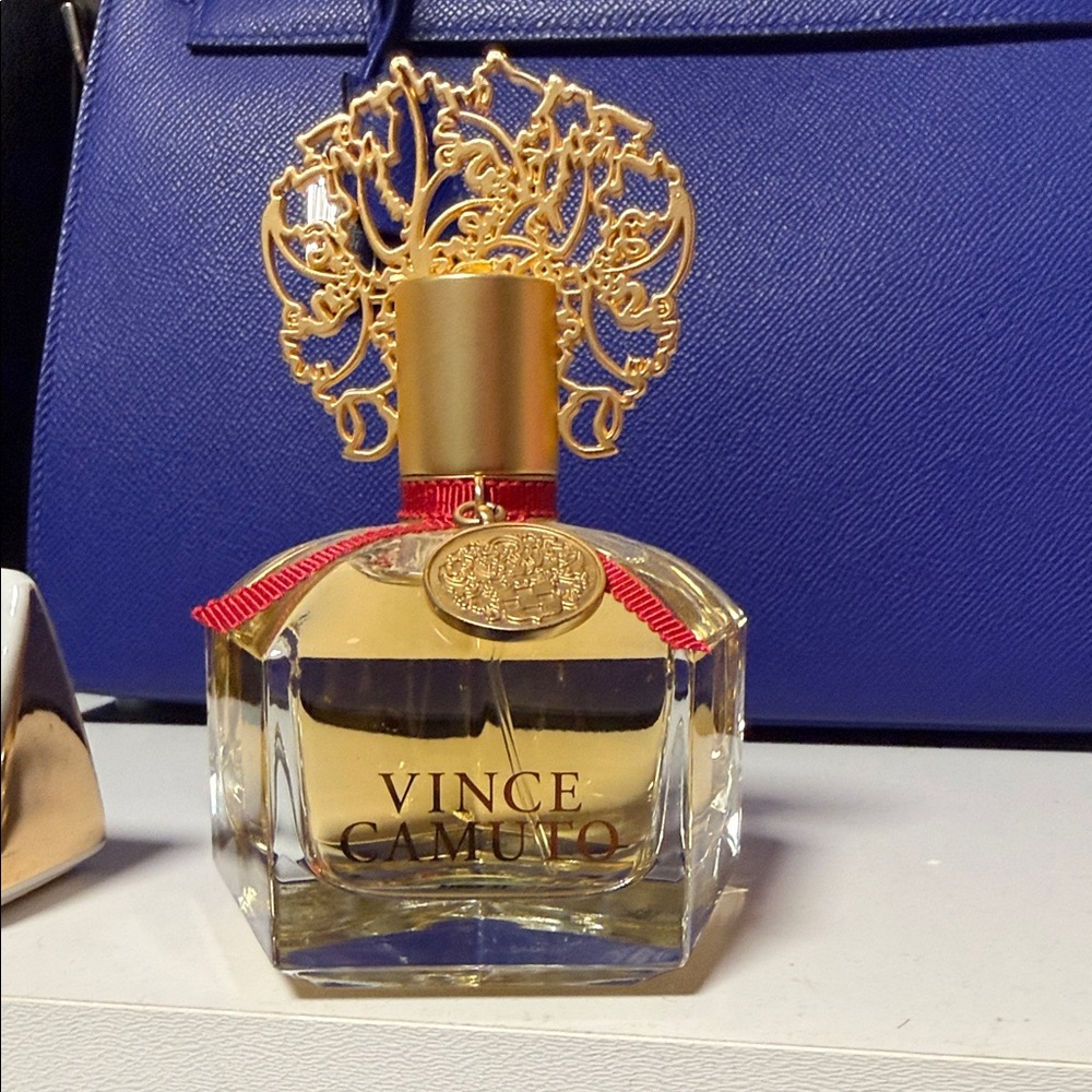 Vince Camuto Fragrance with Gold and Red Details